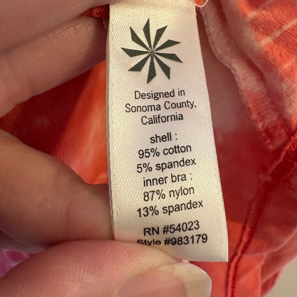 Athleta Seabreeze Maxi Dress in Coral Subset Size Medium - Picture 6 of 7